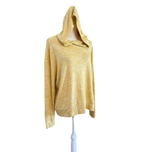 a. new day thin soft yellow hoodie womens xl - Picture 4 of 5